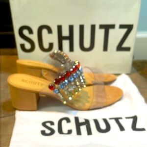 Schutz Women’s Size 7.5b Florence Slide Sandals